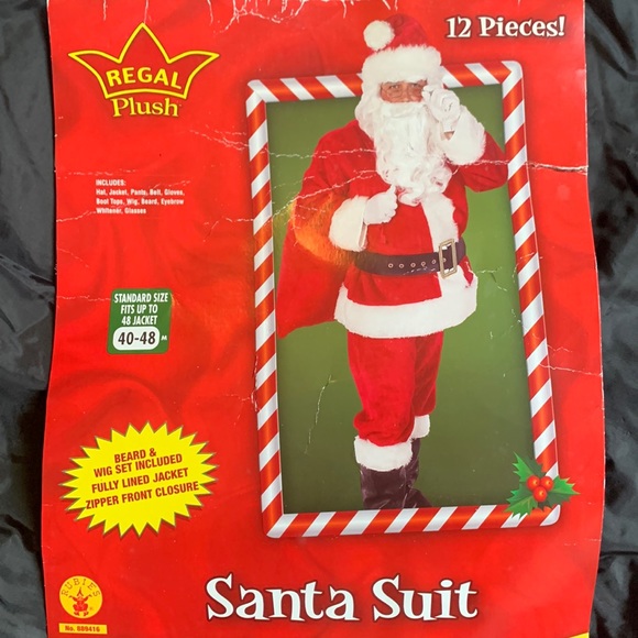 Regal Plush Full Santa Suit - Picture 1 of 10